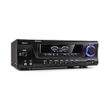 auna AMP 3800 BT 5.0 - Amplifier HiFi-Verstärker, 2 x 120 Watt + 3 x 50...