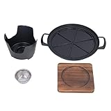 Tischgrill Holzkohle, Tragbarer Grill Aus Aluminiumdruckguss, Kompakt,...