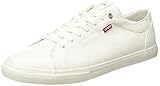 Levi's Herren Woods Sneaker, Weiß (Brillant White), 43 EU