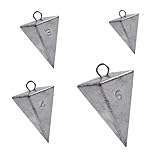 Brandungsangeln Gewichte,4 Dreieckige Bleigewichte Wassergrundblei Set |...