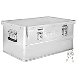 Trucky Aluminium Box mit Deckel Silber Alu Kiste Box Alukiste 50 Liter...