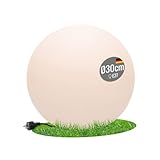 8 seasons design Shining Globe Kugel-Leuchte Ø 30cm, weiß, E27 Fassung...
