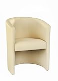 H&S Design Cocktailsessel Farbe Creme/beige Sessel Clubsessel Loungesessel...