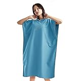flintronic Handtuch Poncho, 110 * 80cm Mikrofaser Surf, Quick Dry...