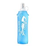 Wasserflasche – 250/500 ml, blaue, faltbare, leichte Flasche, tragbare...