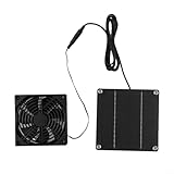 50W 12V Solarbetriebener Abluftventilator, Solarpanel Kühlventilator,...
