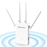 NEWFAST WLAN Verstärker,Leistungsstarker WLAN Repeater,300Mbit/s WiFi...