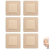 6 Stück Dekubitus Pflaster, Schaumverband 5×5 cm, Silikon Pflaster für...