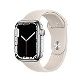 Apple Watch Series 7 (GPS + Zellular, 45MM) Edelstahlgehäuse Silber mit...