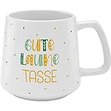 GRUSS & CO Tasse konisch 'Gute Laune Tasse' | Steinzeug, 43 cl, mehrfarbig...