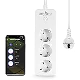 Offgridtec Smart WiFi Steckdosenleiste mit 3 Steckdosen, App-gesteuert...