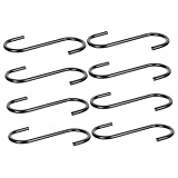 ANDRESLAD 8 Stück Teiliges S haken aus Robustem Eisen Praktische Schwarze...