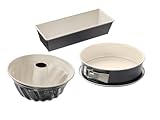 Dr. Oetker Backformen-Set Back-Trend – 3-teilig mit Springform, Gugelhupf...