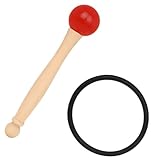 UTHCLO Singing Bowl Mallet mit Flexiblem Gummikopf Poliertem Holzgriff...