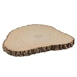 J-Line Baumscheibe Groß 40 cm, Holzscheibe, Holzbrett Deko, dekoratieve...