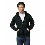 Gildan Unisex Kapuzensweatshirt aus Fleece mit Reißverschluss, Stil G18600...
