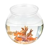 Rundes kleines Fissh Tank – transparentes rundes Fischglas | Fischhalter...