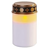 EMOS LED Grabkerze, Vintage-Grablicht mit Timer, IP44 wasserdichte...