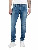 Replay Herren Jeans Anbass Slim-Fit mit Comfort Stretch, Medium Blue 009...