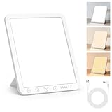 AOGOE Tageslichtlampe 15000 Lux, Simulation von Tageslicht, flimmer- und...