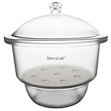 stonylab Glas Exsikkator, Labor Exsikkator mit Knopfabdeckung und...