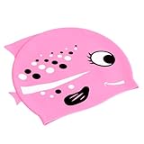 Toddmomy Kinderschwimmkappe Silikon mit Cartoon Fischmuster wasserdichte...