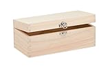 Glorex 6 1682 002 - Holzbox aus Kiefernholz, rechteckig, mit Verschluss,...