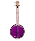 Banjolele Bones BB400P 4 cuerdas Púrpura,Tamaño concierto 382mm, parche y...