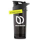 natural elements Shaker – 700 ml – Shaker in Schwarz aus langlebigem...