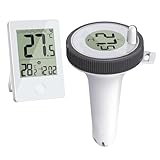 GUIJIALY Schwimmbad-Thermometer, Schwimmend, Leicht Ablesbar, Digitales...