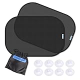PEMOTech Sonnenschutz Auto Baby,(2 Stück) ZERTIFIZIERTER UPF50+...