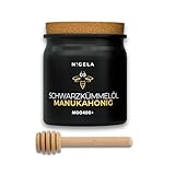 Nigela Manuka Honig MGO 400+ mit Schwarzkümmelöl - Echter Wundheilhonig...