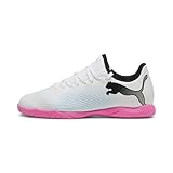 PUMA Soccer Shoe Unisex Kinder, Puma White Puma Black Poison Pink, 29 EU