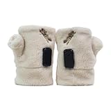 Elektrisch beheizte Handschuhe – fingerlose warme Handschuhe mit...