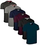 FULL TIME SPORTS® Tech 6 Pack FTS-639 mit V-Ausschnitt T-Shirts (Large,...