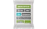 Mamba Abdeckfolien Set 9 Stück - 4 x 5 m mit 5my Stärke - Malerfolie für...