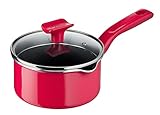 Tefal G80622 Chefclub Stielkasserolle 16 cm + Glasdeckel | Titanium...