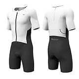 Wulibike Triathlon Anzug Herren Trisuit Kurzarm,Hohe Elastizität...