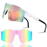 1X Schnelle Brille,Fahrradbrille,Rave Sonnenbrille Herren Damen mit...