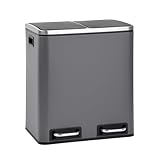 SVITA TM2X15 Treteimer 30 Liter Abfalleimer Inneneimer Mülleimer Design...