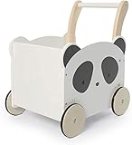 labebe Kinder Lauflernwagen Holz, Baby Panda Lauflernhilfe Mit Stauraum...