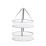 MUNTE Faltbar Trockennetz, 360° Drehbar Trocknungsnetz, Doppelschicht...