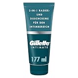Gillette Body & Intimate 2-in-1 Rasier-und Duschcreme, sanfte Formel,...