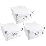 Ideen mit Herz Ordnungsboxen | 3er Set | Aufbewahrungsbox mit Deckel |...