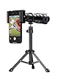 Apexel HD 36X Teleobjektiv für Smartphone, Handy objektiv mit Stativ für...
