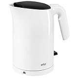 Braun WK 3110 WH Wasserkocher Füllmenge 1,7 l 3.000 Watt Schnellkochsystem...