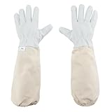 KINGLAKE Imkerhandschuhe aus Ziegenleder,Imker Handschuhe Herren...