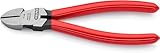 KNIPEX Seitenschneider mit Kunststoff überzogen schwarz atramentiert 160...