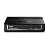 TP-Link TL-SF1016D 16-Port 10/100 Mbps Desktop Ethernet Switch/Hub,...