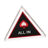 LIOOBO Poker Dealer Button aus Acryl Doppellagiges Dreieck Kompakt und...